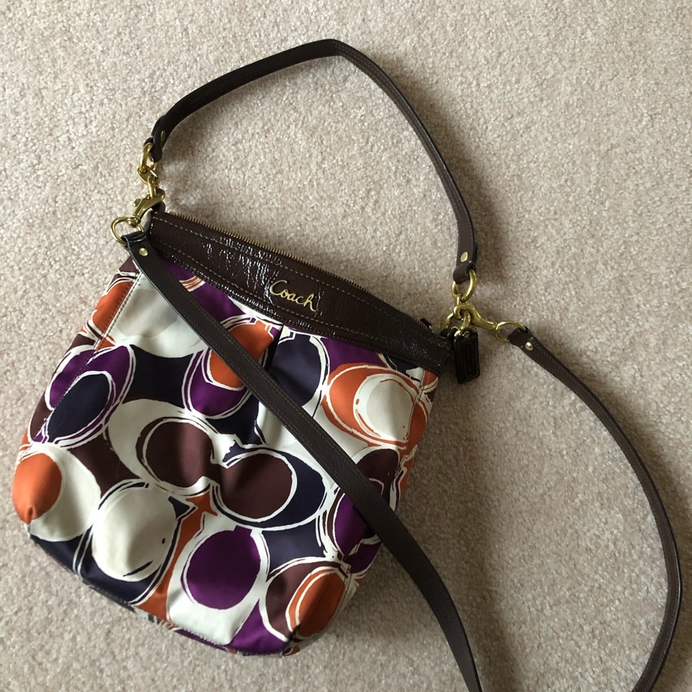 Coach Ashley Scarf Print Hippie Shoulder/Crossbody